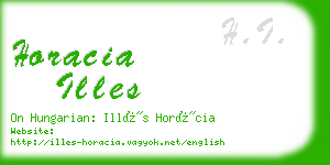 horacia illes business card